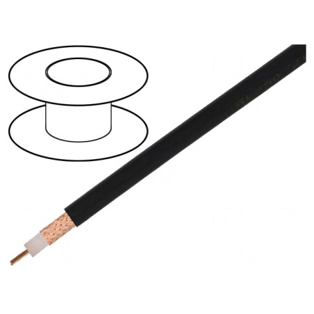 Cablu Coaxial RG213 Cupru PVC Negru 100m 10.3mm | Electronic-mag.ro | Componente Electronice