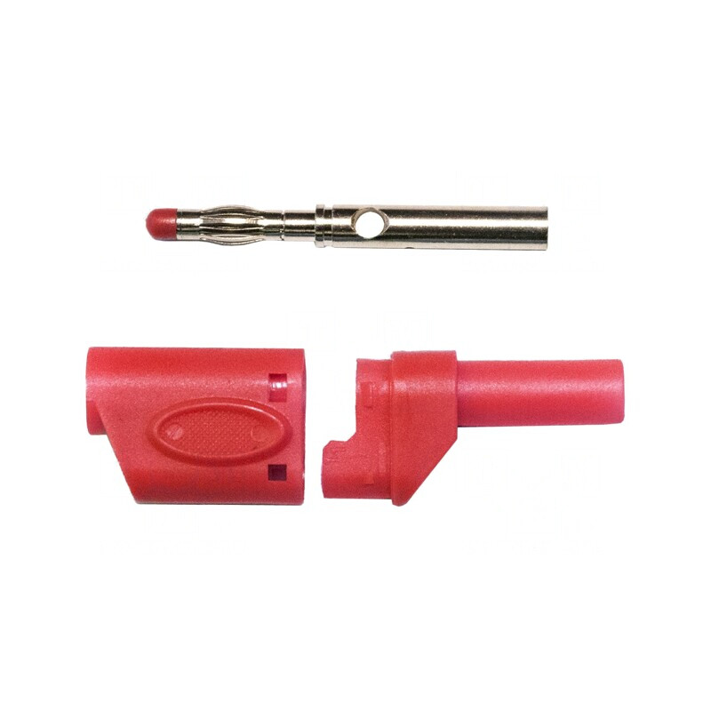 Mufă Banană 4mm 40A Roșie Cupru Beriliu | Electronic-mag.ro | Componente Electronice