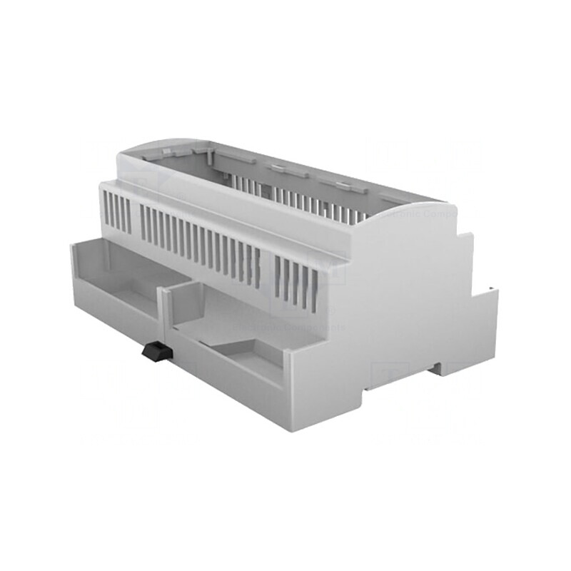 Carcasă şină DIN 90.5x142.3x62mm gri | Electronic-mag.ro | Componente Electronice