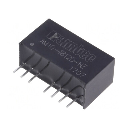 Convertor DC/DC 1W 36-75V la 12V/-12V SIP8 | Electronic-mag.ro | Componente Electronice