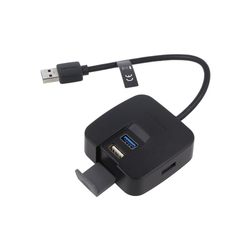 Hub USB 4 Porturi USB 2.0/3.0 Negru | Electronic-mag.ro | Componente Electronice