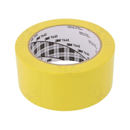 Bandă de Marcare Galbenă Autoadezivă 33m x 50mm | Electronic-mag.ro | Componente Electronice