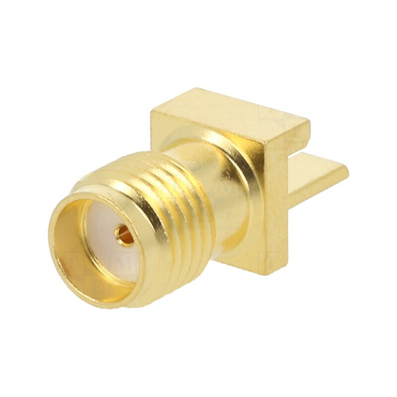 Soclu SMA mamă orizontal 50Ω SMT pentru PCB PTFE | Electronic-mag.ro | Componente Electronice