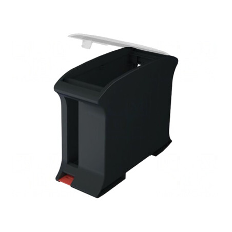 Carcasă pentru șină DIN, gri închis | Electronic-mag.ro | Componente Electronice