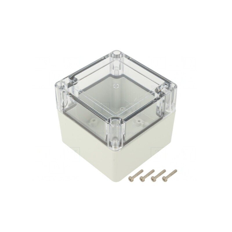 Carcasă universală 90x90x75mm cu bucşă din alamă | Electronic-mag.ro | Componente Electronice