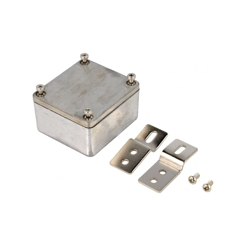 Carcasă Universală Aluminiu 58mm x 64mm x 35mm Naturală | Electronic-mag.ro | Componente Electronice