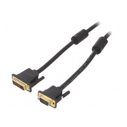 Cablu D-Sub 15pin HD DVI-I PVC 5m | Electronic-mag.ro | Componente Electronice