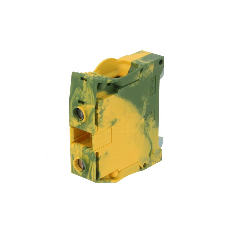 Conector șine galben-verde 1-50mm2 2 borne | Electronic-mag.ro | Componente Electronice