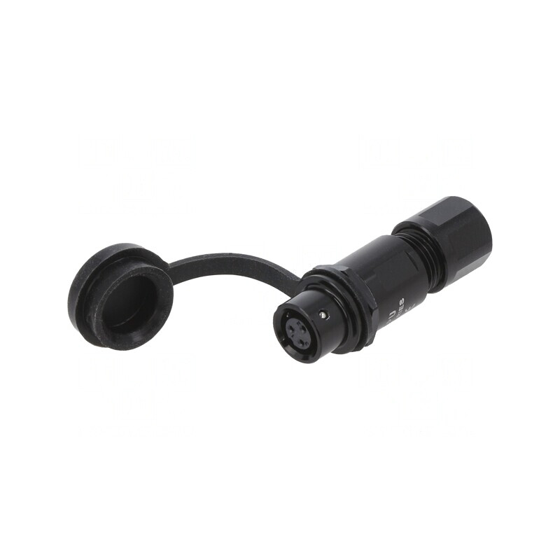 Mufă SA6 Mamă 3 PIN IP67 Lipire pe Cablu 3A 30V | Electronic-mag.ro | Componente Electronice