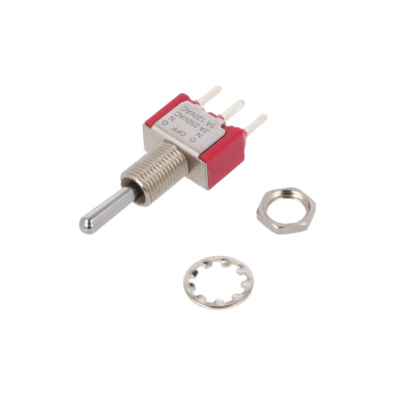 Comutator Basculant 3 Pini (ON)-OFF-(ON) 5A 120VAC IP40 | Electronic-mag.ro | Componente Electronice