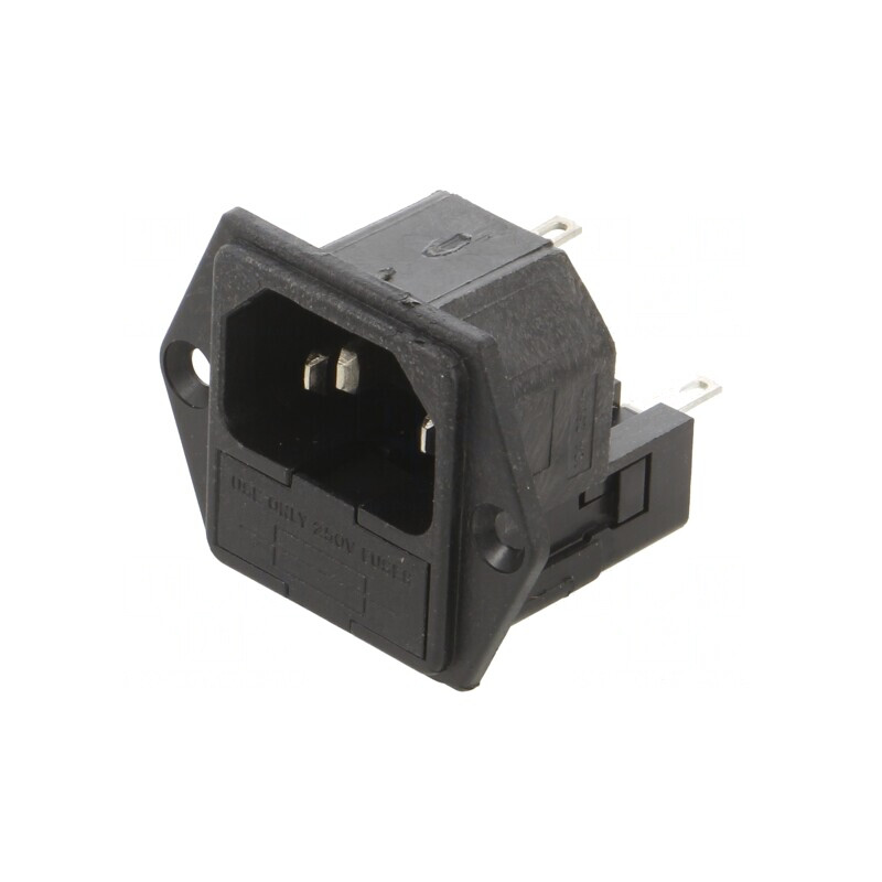 Conector alimentare AC tată 10A 250V | Electronic-mag.ro | Componente Electronice