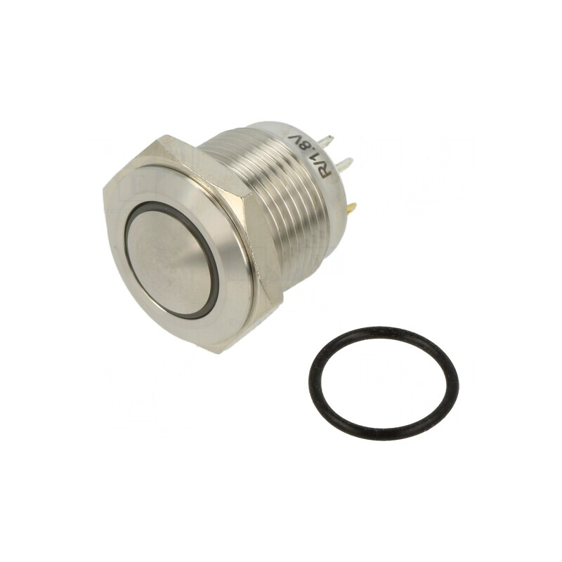 Comutator Anti-Vandalism 2 Poz SPST-NO 3A 250VAC IP65 16mm | Electronic-mag.ro | Componente Electronice