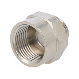 Adaptor Filet M20 la PG9 Alamă 100-300°C | Electronic-mag.ro | Componente Electronice