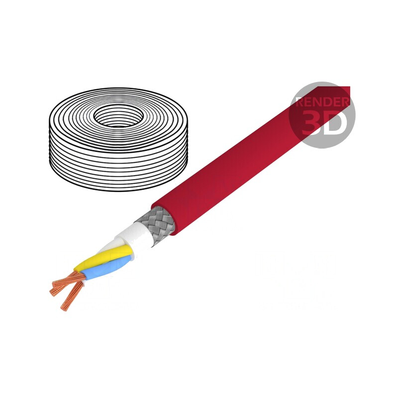Cablu CC-Link 3x20AWG Cu PUR Roșu | Electronic-mag.ro | Componente Electronice