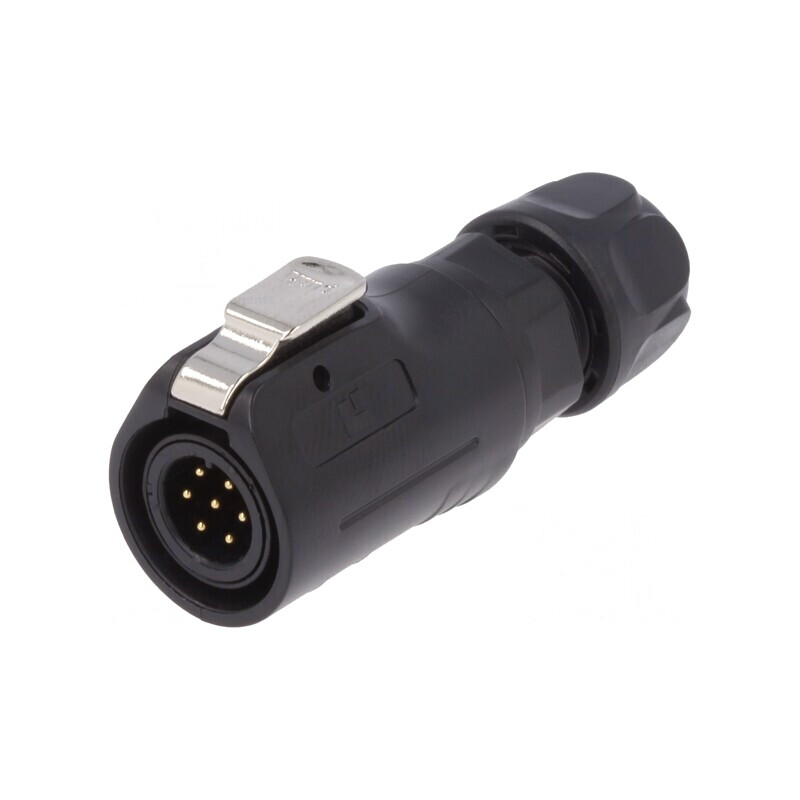 Conector Circular Mufă 12mm 7-Pin Aurit 3A | Electronic-mag.ro | Componente Electronice