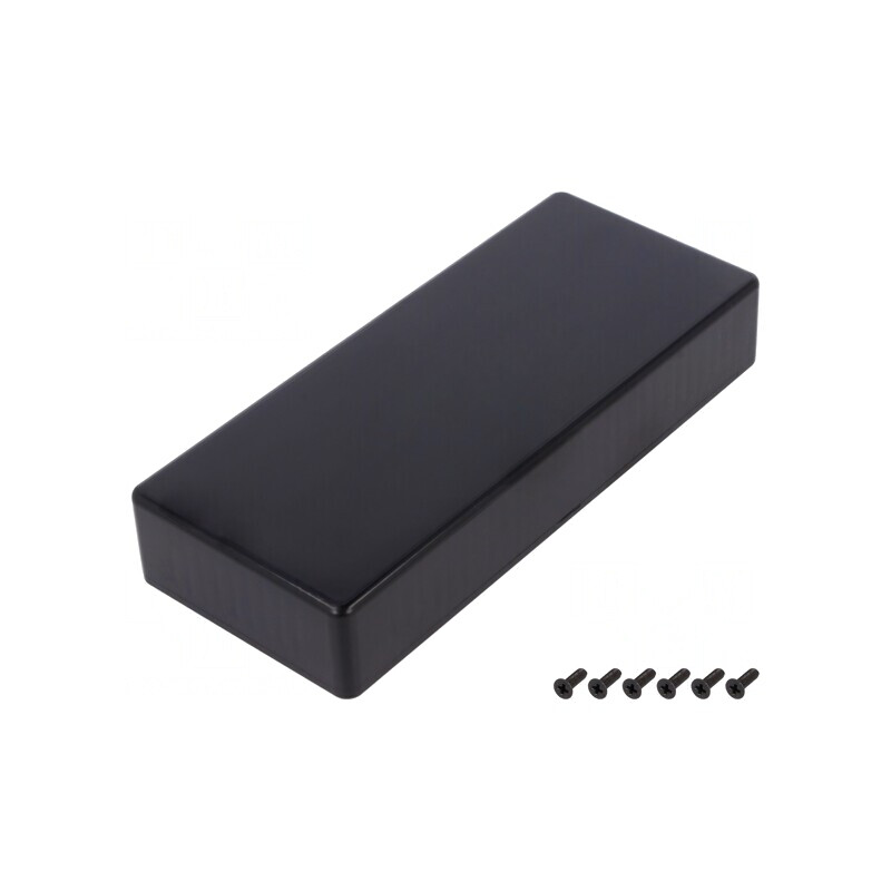 Carcasă universală neagră 71x165x29 mm ABS | Electronic-mag.ro | Componente Electronice