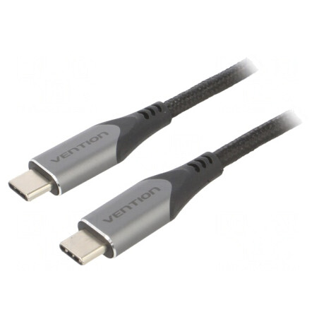 Cablu USB C 3.1 1m Negru 5Gbps | Electronic-mag.ro | Componente Electronice