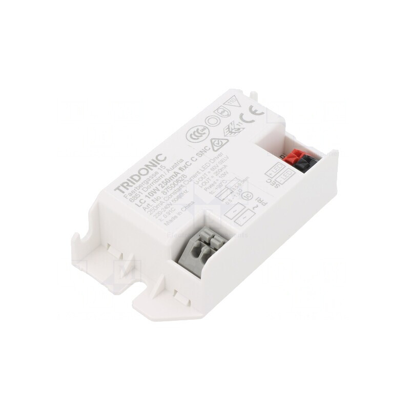 Alimentator LED 10W 28-40VDC 250mA | Electronic-mag.ro | Componente Electronice