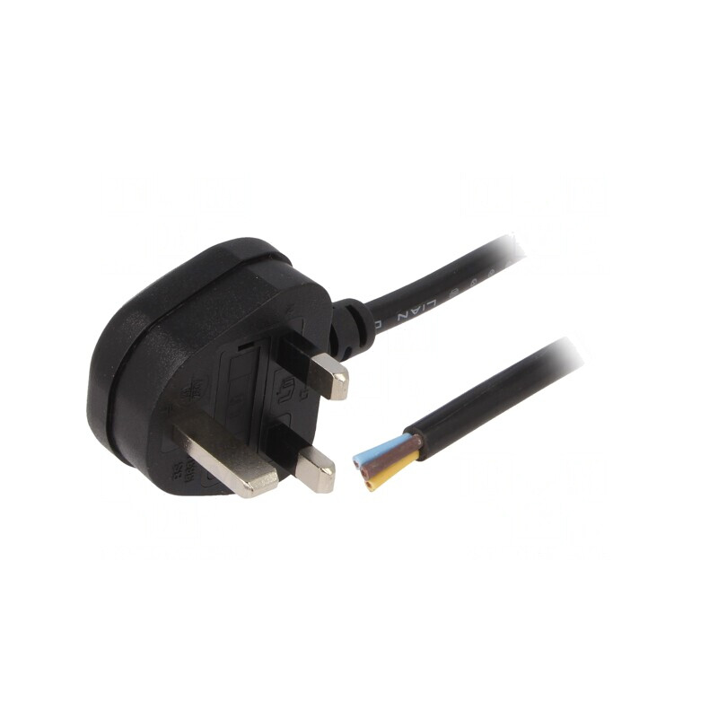 Cablu 3x1mm2 PVC 5m Negru 13A | Electronic-mag.ro | Componente Electronice