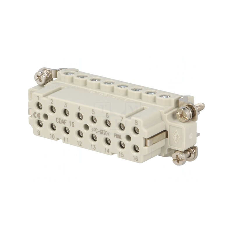 Conector HDC Inserturi Contact Mamă 16A | Electronic-mag.ro | Componente Electronice