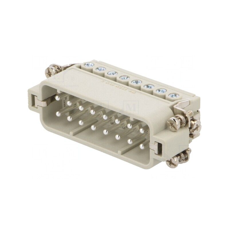 Conector HDC Inserturi Contact Tată 16A 16P | Electronic-mag.ro | Componente Electronice