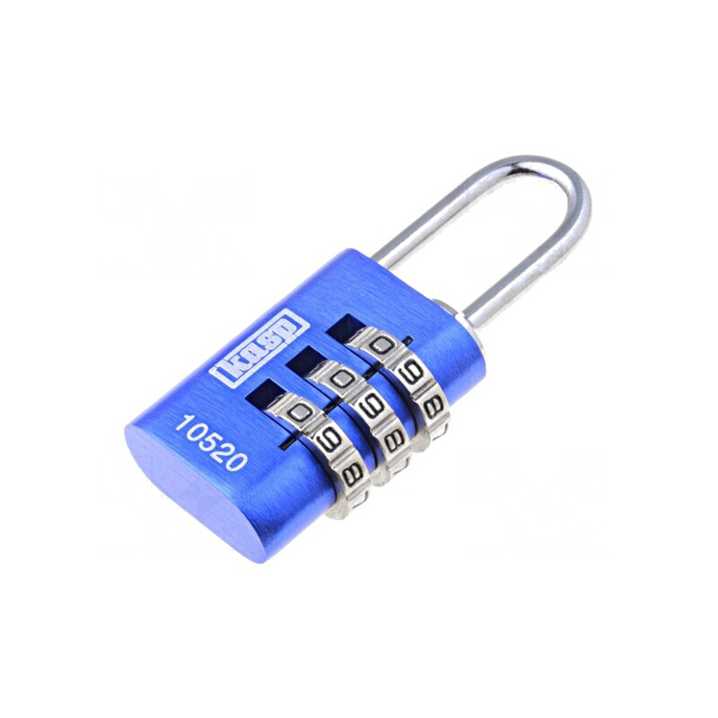 Lacăt cu cifru din aluminiu 22mm | Electronic-mag.ro | Componente Electronice