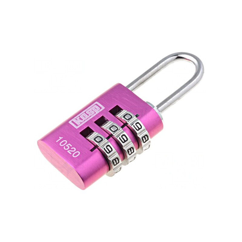 Lacăt cu cifru aluminiu 22mm | Electronic-mag.ro | Componente Electronice