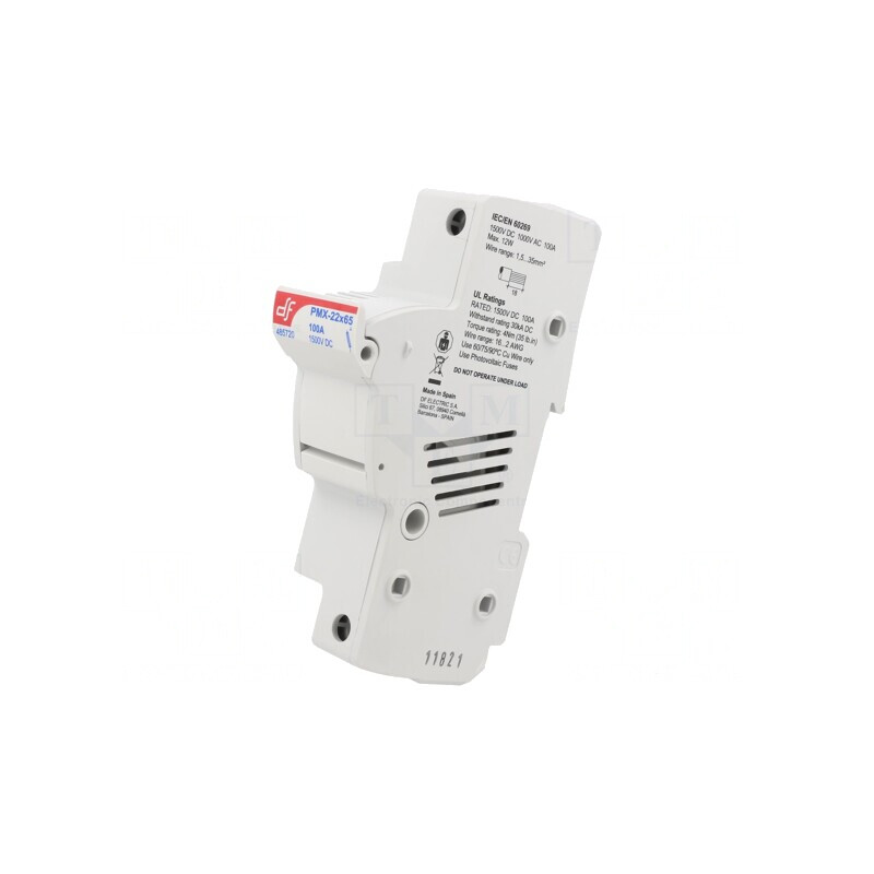 Clemă Siguranţe Cilindrice 22x65mm 100A pentru Şină DIN | Electronic-mag.ro | Componente Electronice