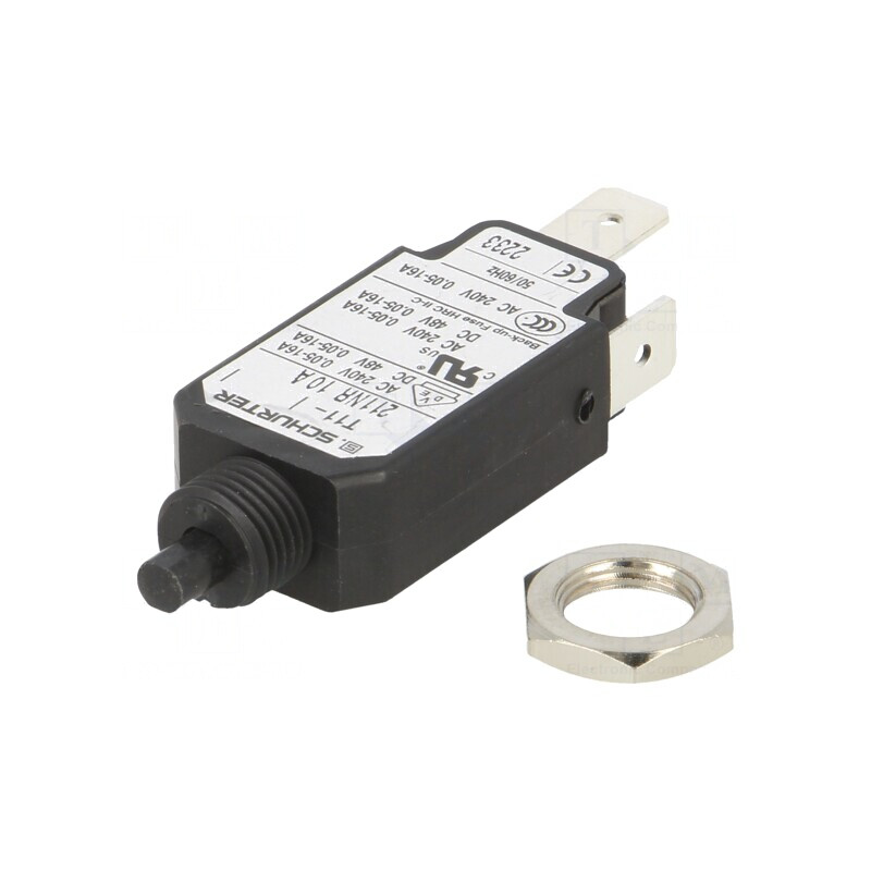 Întrerupător de Supracurent 10A 240VAC 48VDC SPST | Electronic-mag.ro | Componente Electronice