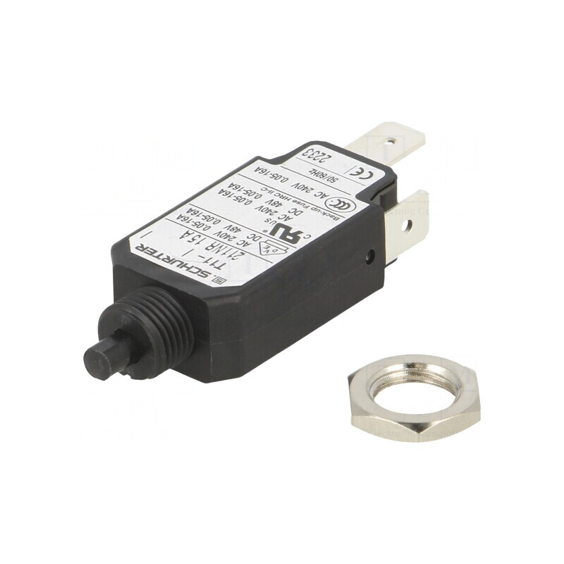 Întrerupător de Supracurent 240VAC 48VDC 15A SPST | Electronic-mag.ro | Componente Electronice