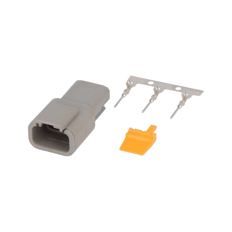 Conector DTM 3 Pini Crimpat Mufă Cablu-Cablu | Electronic-mag.ro | Componente Electronice
