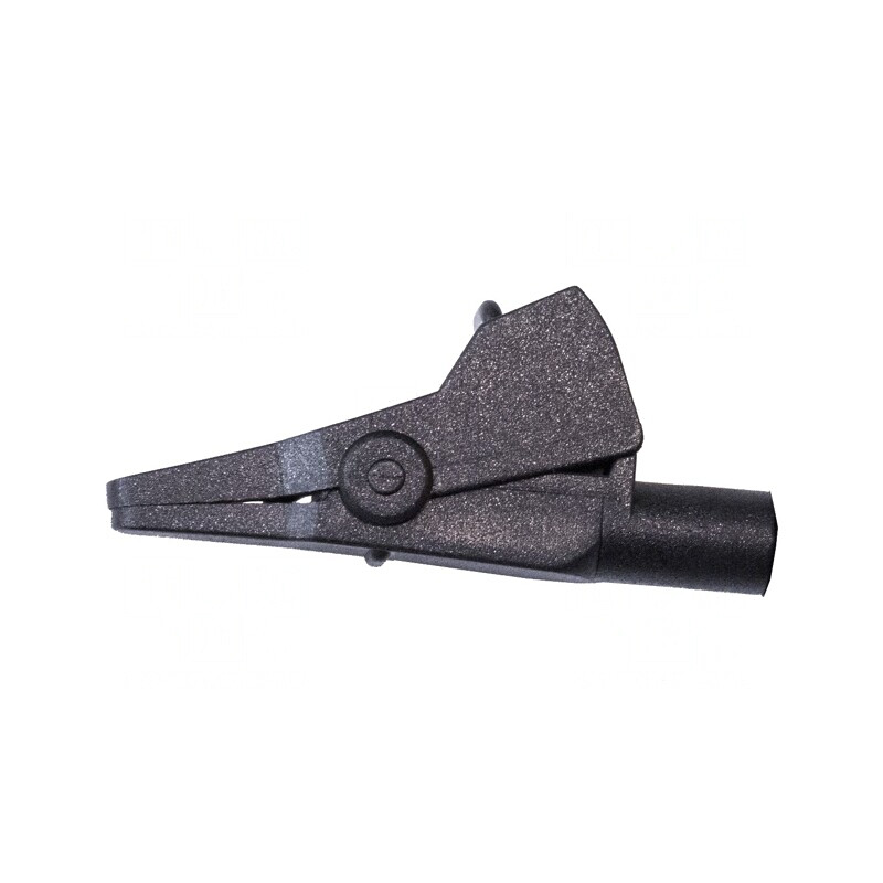 Bornă crocodil 10A 300V max.7mm neagră | Electronic-mag.ro | Componente Electronice