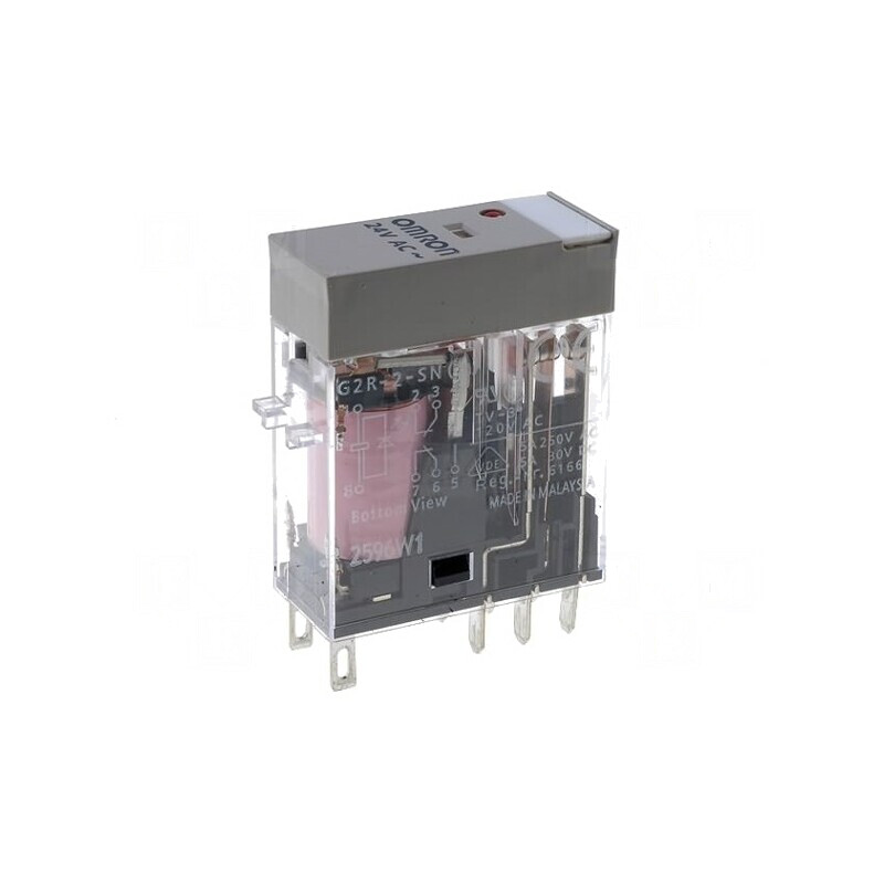 Releu Electromagnetic DPDT 48VAC 5A | Electronic-mag.ro | Componente Electronice