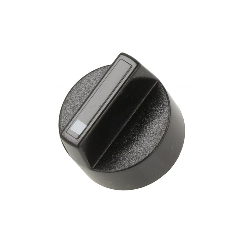Buton rotativ negru Ø18mm | Electronic-mag.ro | Componente Electronice