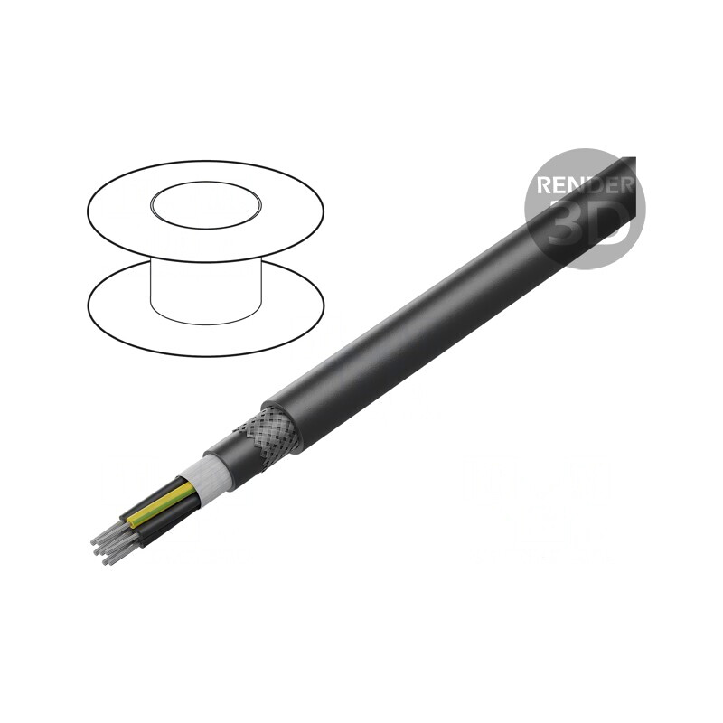 Cablu de control negru ÖLFLEX® ROBUST FD C 4G0,5mm2 | Electronic-mag.ro | Componente Electronice