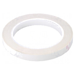 Bandă Electroizolantă Albă 12mm x 66m Acrilică | Electronic-mag.ro | Componente Electronice