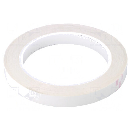 Bandă Electroizolantă Albă 12mm x 66m Acrilică | Electronic-mag.ro | Componente Electronice