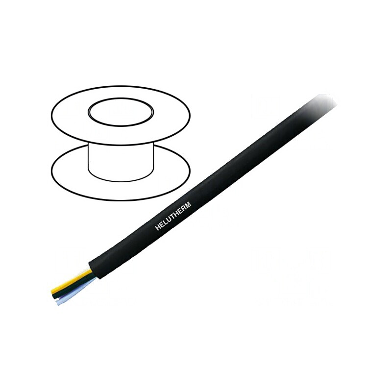 Cablu electric HELUTHERM 120 5G2.5mm2 negru PVC | Electronic-mag.ro | Componente Electronice