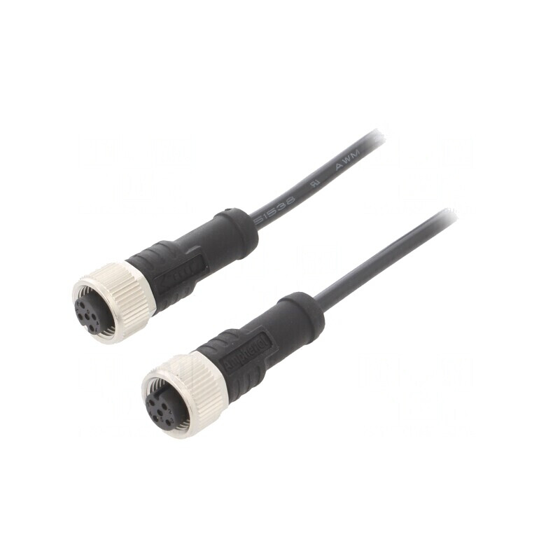 Cablu pentru senzori/automatizări M12 4 pini 1m | Electronic-mag.ro | Componente Electronice