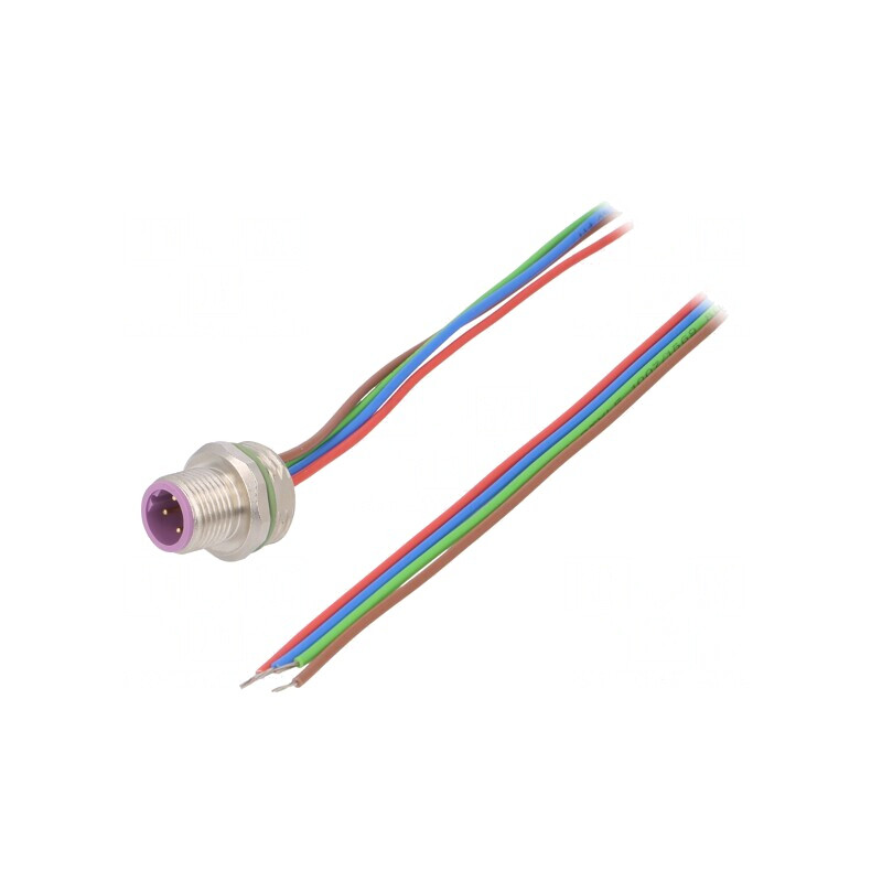 Soclu M12 4P Tată Filet M16x1,5 Profibus | Electronic-mag.ro | Componente Electronice