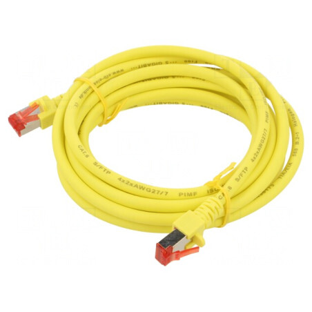 Patch cord rețea galben 3m Cat6 LSZH | Electronic-mag.ro | Componente Electronice