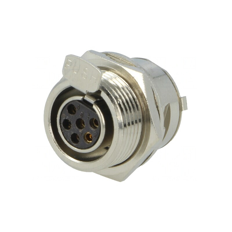 Soclu XLR mini mamă 6 pini pentru lipire | Electronic-mag.ro | Componente Electronice