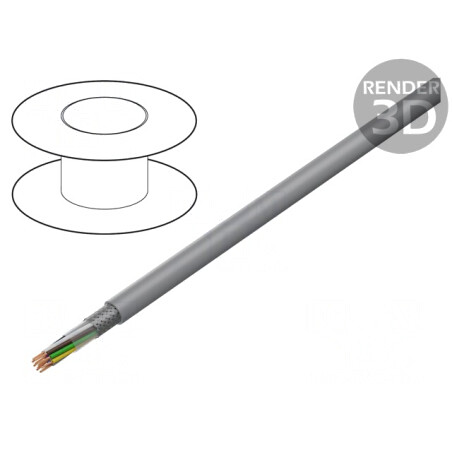Cablu Ecranat LiY-CY 12x1mm2 PVC Cupru Cositorit | Electronic-mag.ro | Componente Electronice
