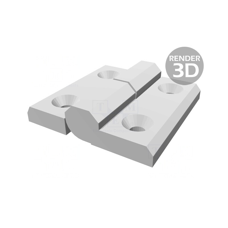 Balama Dreaptă Tehnopolimer 60x60mm Ø6mm | Electronic-mag.ro | Componente Electronice