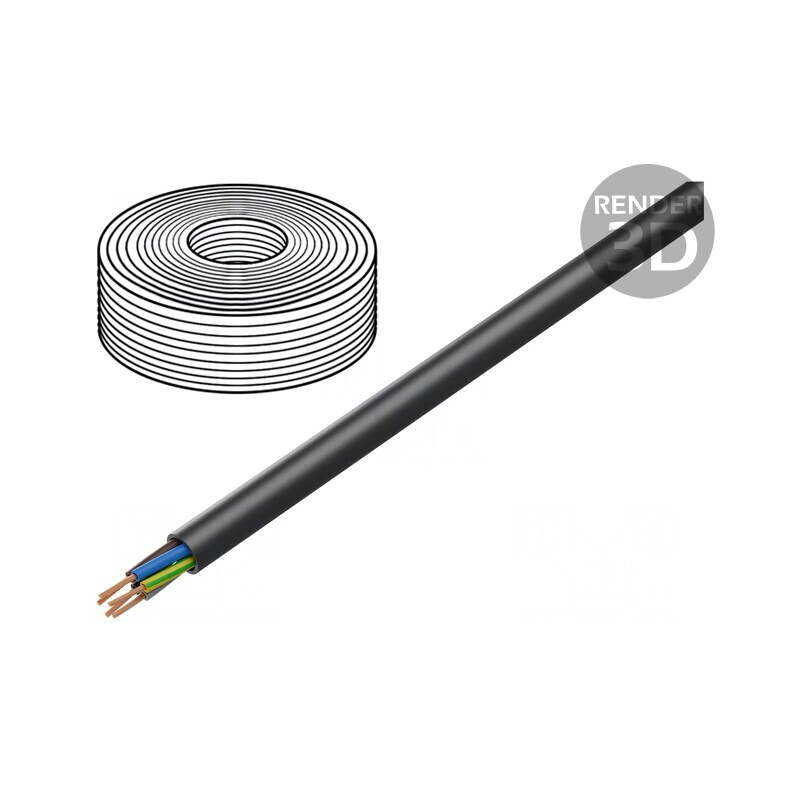 Cablu Electric Negru 5G4mm2 Rotund Cu Gumă | Electronic-mag.ro | Componente Electronice