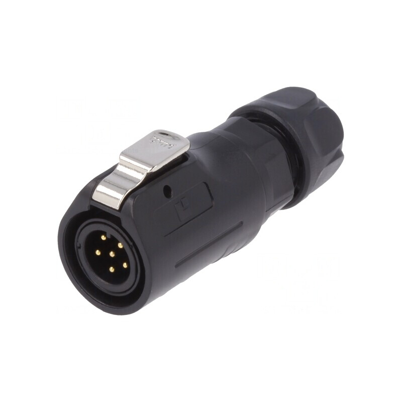 Conector Circular Mufă 12mm 6 PIN Aurit 5A | Electronic-mag.ro | Componente Electronice