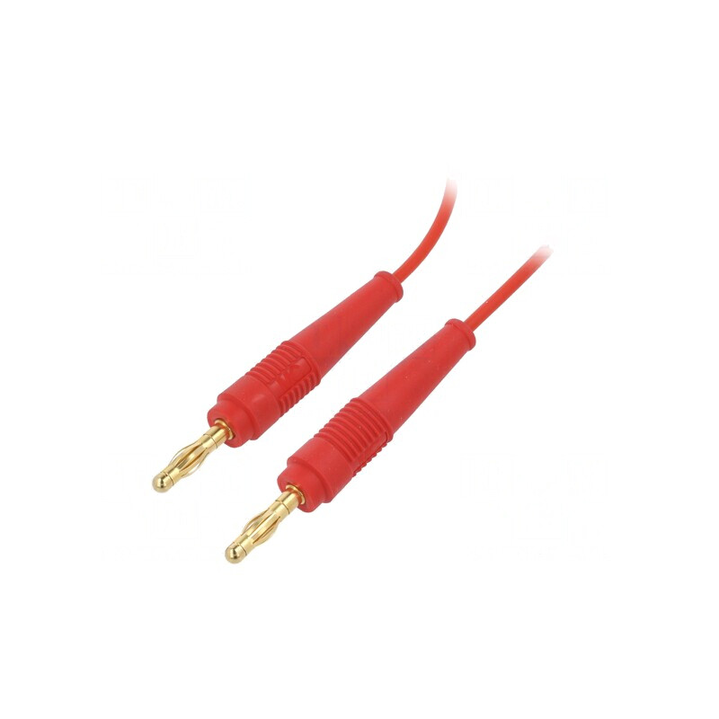 Cablu de măsurare 0,5m roșu 60VDC 30VAC 19A neizolat | Electronic-mag.ro | Componente Electronice