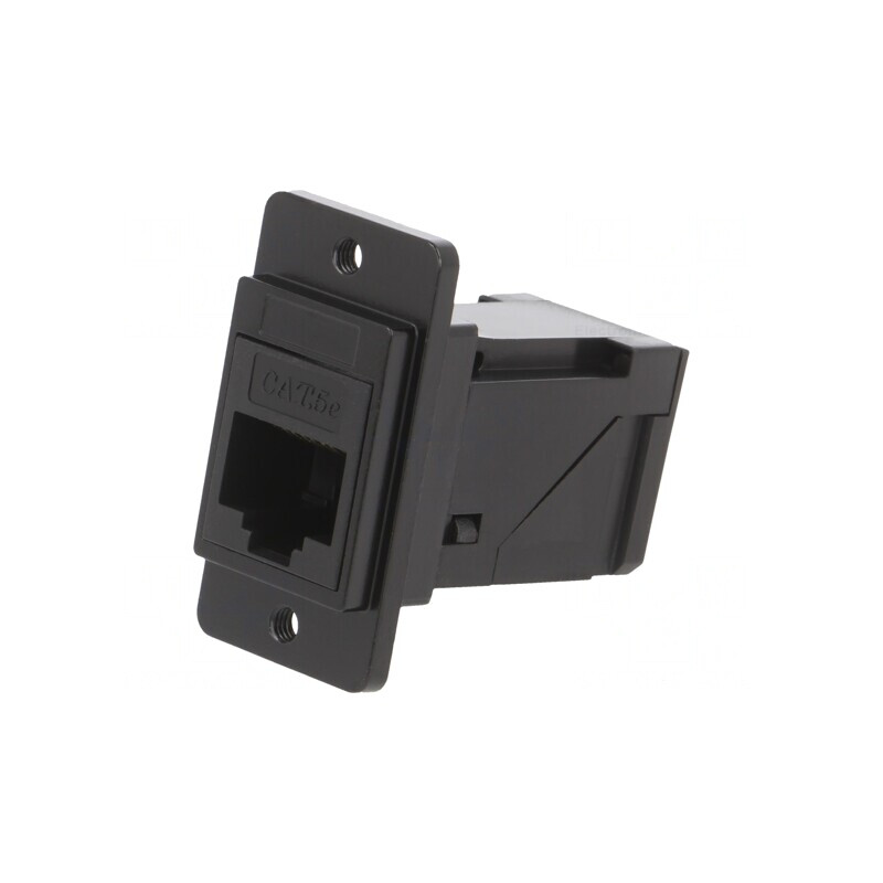 Adaptor DUALSLIM Cat 5e 8p8c Unghi 29mm | Electronic-mag.ro | Componente Electronice