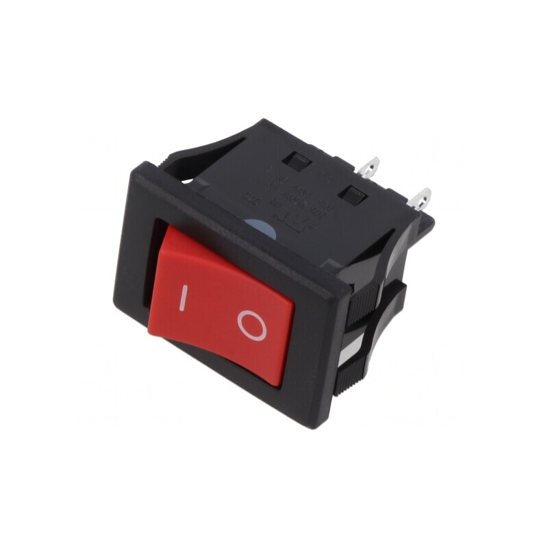 Întrerupător Bascule DPST Roșu IP67 10A 250VAC 30VDC | Electronic-mag.ro | Componente Electronice