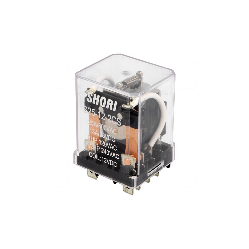 Releu Electromagnetic DPDT 12V 30A | Electronic-mag.ro | Componente Electronice